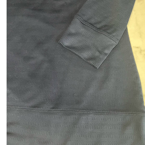 Eddie Bauer Textured Scoop Neck Top, Quarter Length Sleeve, Blue, Large - Picture 5 of 11